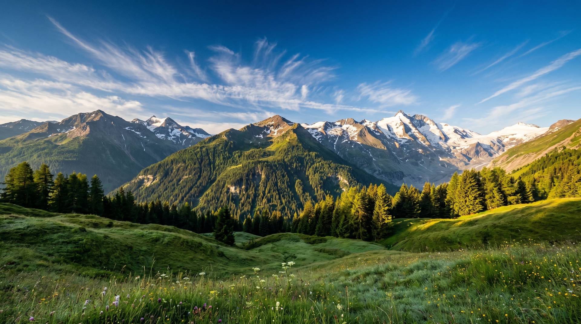Austrian Alps mountain panorama